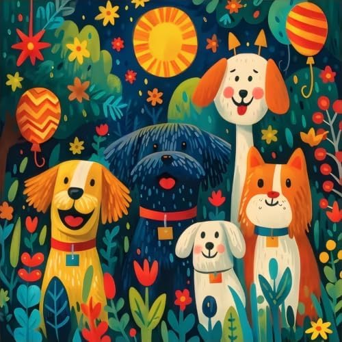 YOLENIX Dog Diamond Art Kits for Adult Diamond Painting Kit for Beginner