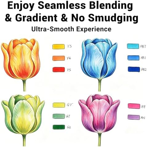 SFAIH Alcohol Markers Brush & Chisel Tip, Complete 321 Color Artist Set | Ultimate Color Master Marker for Illustration Manga Sketching Architecture, Seamless Blending, Reversible Brush, Storage Case