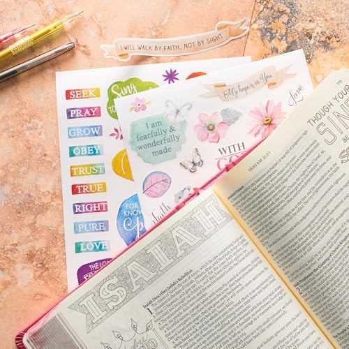 Christian Art Gifts Colorful Stickers for Bible Journaling or Adult Coloring, Scrapbooking or Craft Stickers