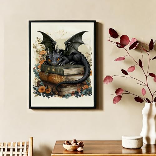Dragon Diamond Art Kits for Adults, Diamond Painting Kit 12×16 inch