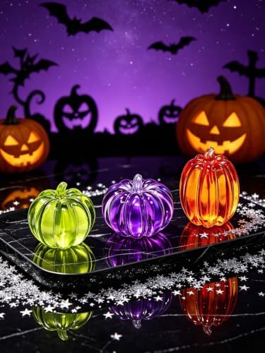 3 Mini Pumpkin Silicone Mold – Silicone Fruit Mold for Chocolate, Fondant, Candle, Resin & Cake Decor, 3D DIY Baking Tool for Parties & Gifts (Pumpkin)