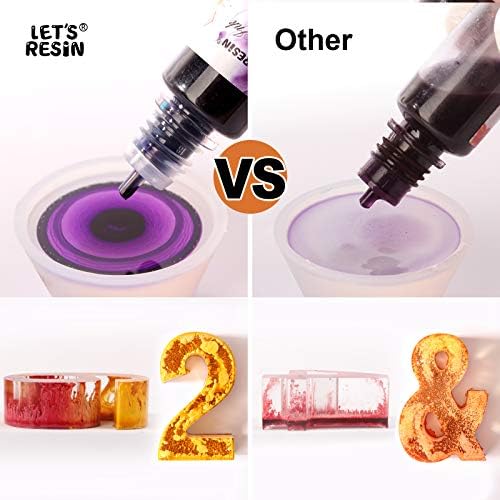 LET'S RESIN Concentrated Alcohol Ink Set, 26 Vibrant Colors (Each 0.35oz)