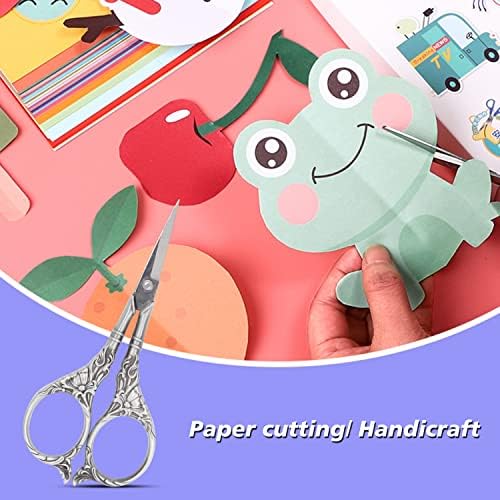 BIHRTC Embroidery Sewing Scissors Stainless Steel for Cross Stitch Cutting