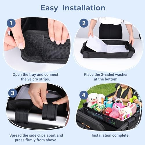 COOLBEBE Stroller Snack Tray Compatible with Wonderfold Wagon, W4 Series