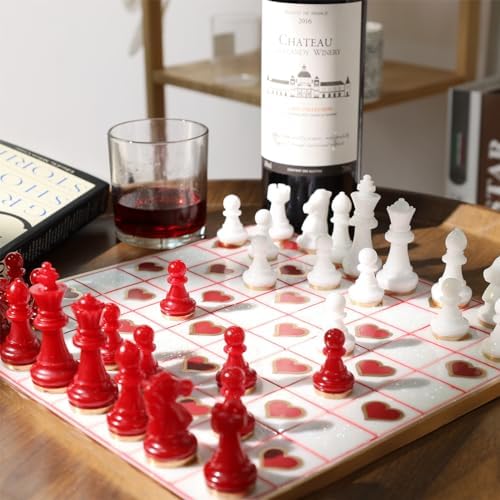 LET'S RESIN Chess Molds for Resin Casting, Upgraded Resin Chess Set Molds