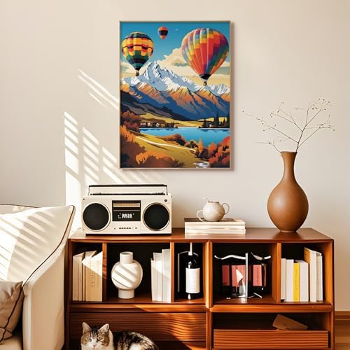 Diamond Art Kits for Adults, Mountain Diamond Painting Kit, 12 x 16 Inch