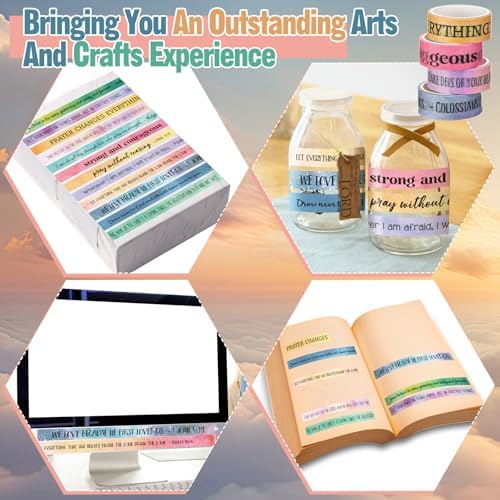 24 Rolls Christian Washi Tape Gifts for Bible Journaling, Morandi