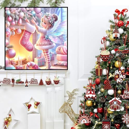 Axquilon Christmas Diamond Art Kits for Adults 14x14 inch