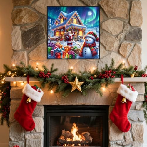 WNPOKN Christmas Diamond Art Kits for Adults 14 x 14 inch