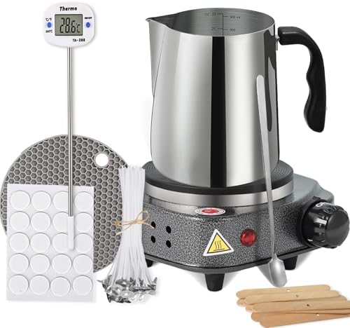 BBAXI Candle Making kit with Hot Plate with Anti-hot and Wax Melter