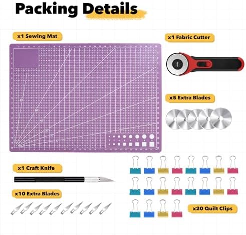 Mandala Crafts Self-Healing Purple Pink 24x36" A1 Sewing Cutting Mat Kit