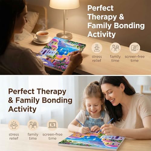 Amphol Paint by Numbers Kit for Adults - DIY Floral Symphony Paint by Numbers on Unframed 16”x20” Canvas, Oil Painting by Number Kit for Home Wall Decor, Stress Relief with Complete Acrylic Paint Set
