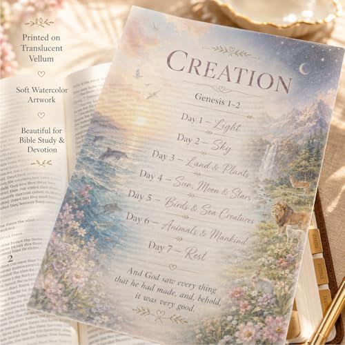 Bible Journaling Inserts Set 15 PCS Translucent Vellum Bible Inserts for Faith Journaling & Bible Study Scripture Inserts and Bible Tip Ins for Christian Journaling Christian Gifts for Women