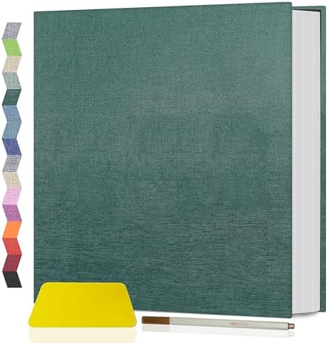 Popotop Photo Album Self Adhesive Scrapbook Album for 4x6 5x7 8x10 Pictures DIY Photo Book as Scrapbooking Supplies Kits, Birthday Gifts for Women Mom Wedding Baby Family Travel