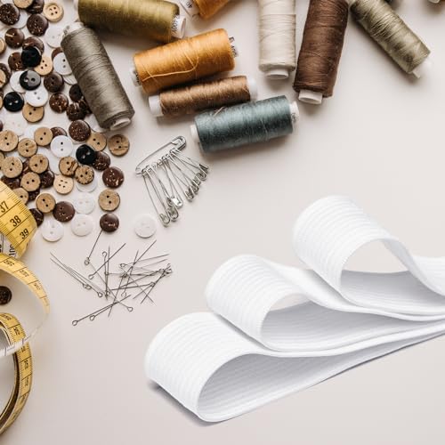 Airisoer Elastic Bands for Sewing 3/4 Inch x 12 Yards, White