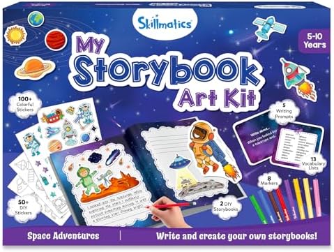 Skillmatics Storybook Art Kit – Space 2.0, Writing Activity, Gift for Kids