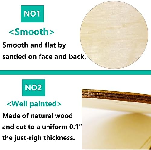 Wood Rounds for Crafts 10 Inch - 5 Pack