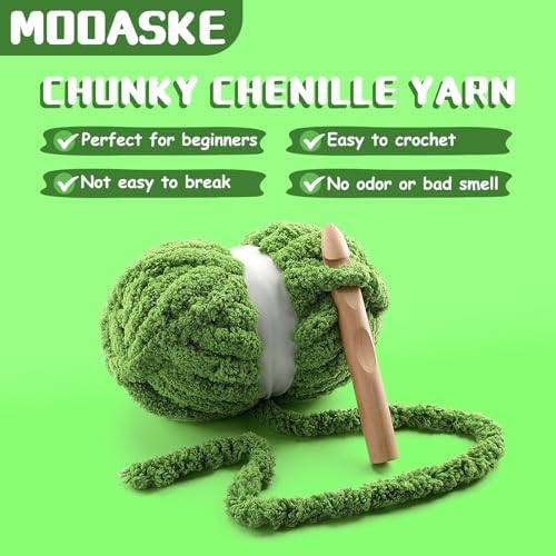 Chunky Yarn for Hand Knitting, Gray Chunky Chenille Yarn for Crocheting