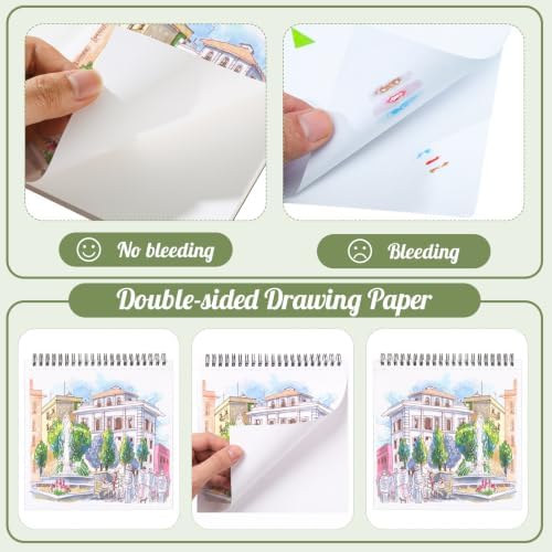 7.6x7.6in Marker Paper Pad, 50 Sheets Marker Sketchbook for Alcohol Markers