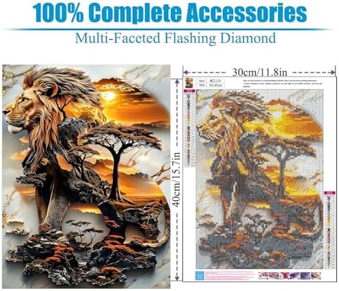 Lophomie Diamond Art Kits for Adults, 5D Landscape Diamond Painting Kits