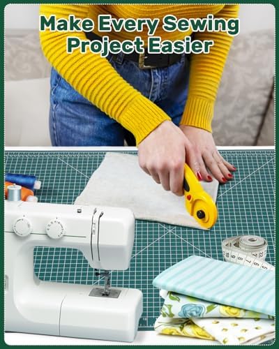 Self Healing Cutting Mat, 17" x 23", Double-Sided Rotary Cutting Mat for Sewing, Quilting, Scrapbooking & Craft, Large Craft Cutting Board for Hobby Use(A2)