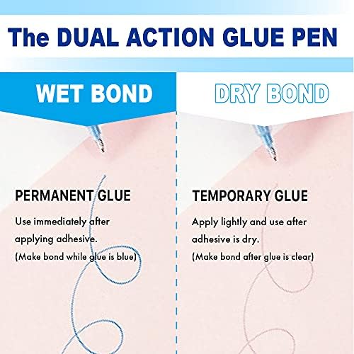 Kuretake Zig 2 Way Glue Stick Pen, Board Tip,15mm Tip, AP-Certified, Made in Japan