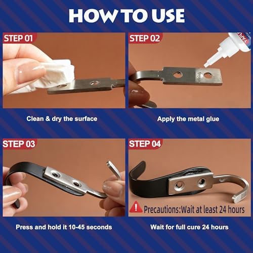 Metal Glue, Liquid Super Glue for Metal 40g