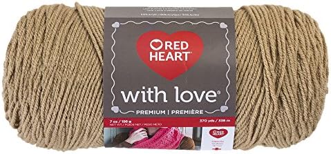 Red Heart With Love Yarn, Tan
