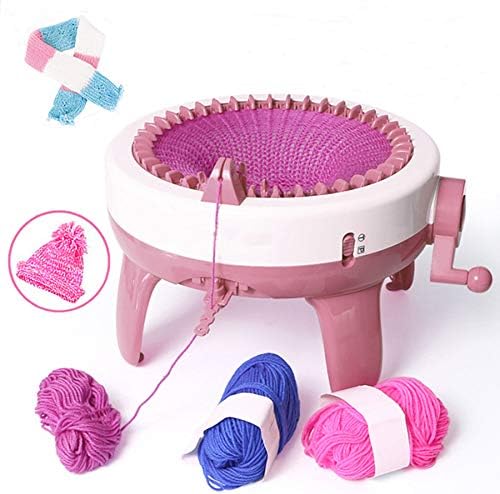 Umootek SENTRO 40 Needles Knitting Machine with Electric Adapter, Knitting Board Rotating Double Loom,Smart Weaving Loom Round Knitting Machines, Weaving Loom Machine Kit for Automatic Knit