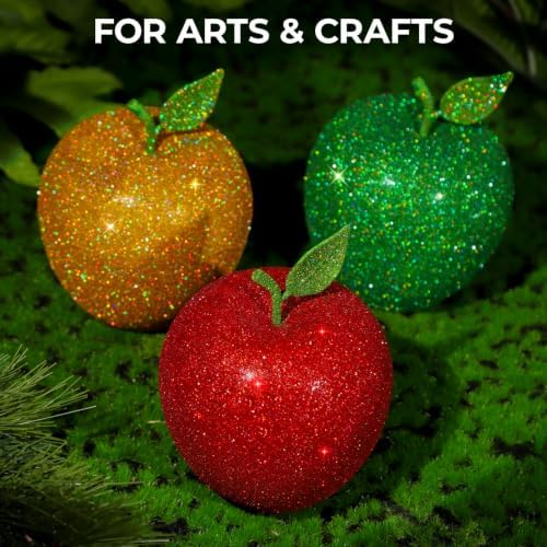 LEOBRO Glitter, 18 Jars Holographic Fine Glitter for Resin, Crafts
