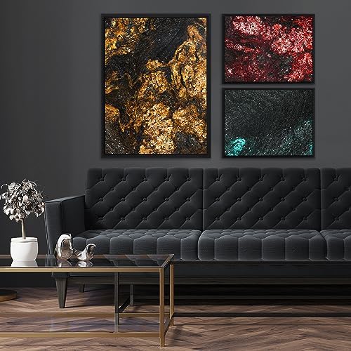 Pixy Canvas Floater Frame 4x12 for 3/4 (0.75) inch Deep Canvas Paintings/Canvas Prints/Wood Canvas Panels/Wall Art/Wall Decor/Home Decor/Artwork (Black, 4 x 12 inch, Portrait)