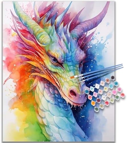 Kalonyth Dragon Paint by Numbers Kit for Adults, 16x20 inch, No Framed