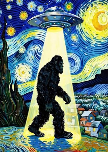 ARPADAMO Bigfoot Starry Diamond Art Kits for Adults Diamond Painting12x16in