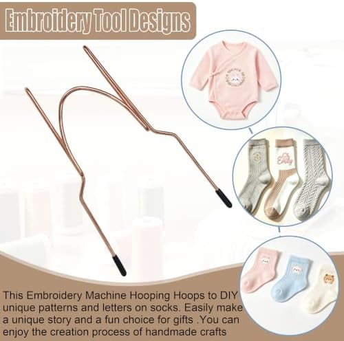 Sock Hoop Fits Embroidery Machine , Sock Embroidery Hoop Kit