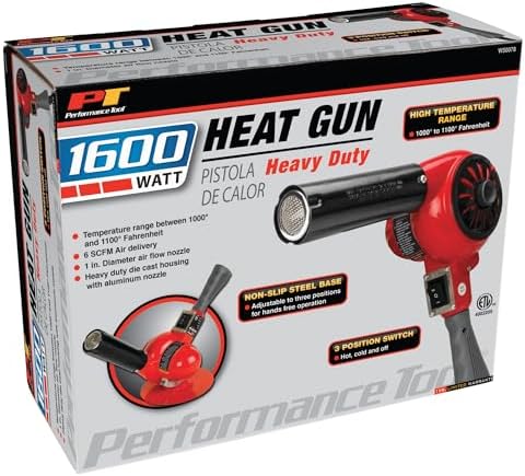 Performance Tool W50078 1600-Watt Professional Heavy Duty Heat Gun