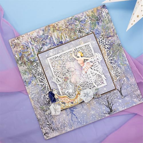Ballet Woman Hollowout Lace Metal Cutting Dies for Card Making
