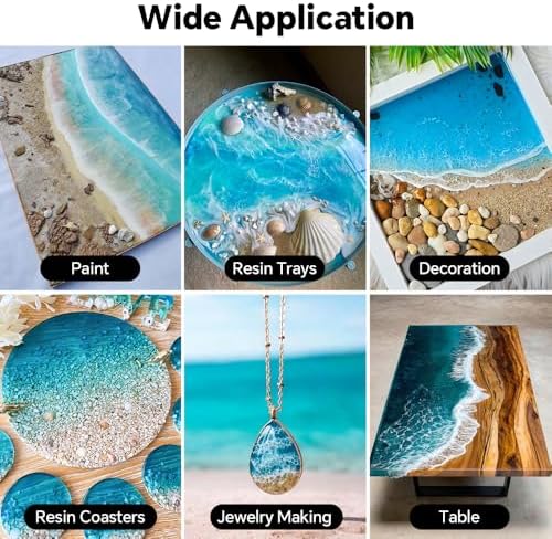 Ocean White Epoxy Resin Pigment 100ml/3.4 fl.oz, High Concentration Liquid Colorant for Resin Art, Ideal for Creating Waves, Cells, and Unique DIY Crafts