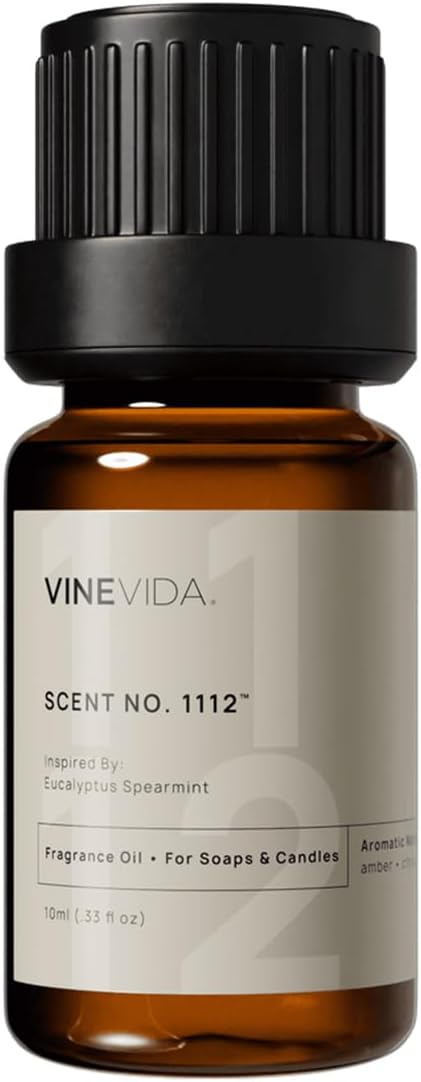 VINEVIDA [0.33oz] Eucalyptus Spearmint Fragrance Oil for Candle Making and Soap Making - Premium Candle Scents for Soy Candles