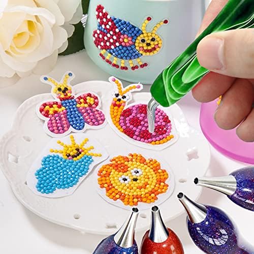 Heyseri Diamond Painting Pens, “Classic Wax Stylus” Diamond Art Pen, Gem Painting Tools Accessories, Gem Art Pen with Metal Tips for 5D Craft Nail