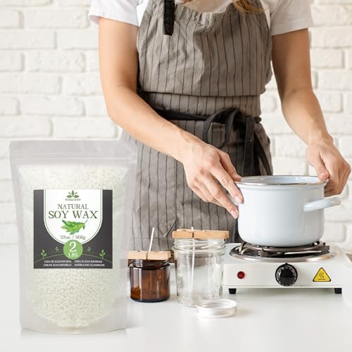 Soy Wax, Waxcanpy Natural Candle Wax, Organic Soy Wax for Candle Making from Farm (1lb)