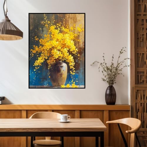 Benjenes Flowers Diamond Art Kits for Adults, Diamond Painting Kits