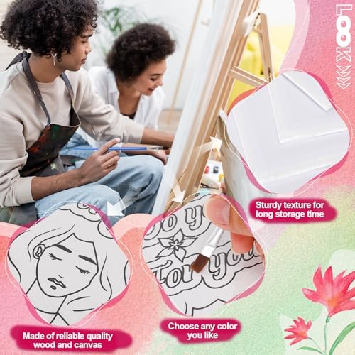 Sherr 140 Pcs 20 Set Pre Drawn Canvas Painting Kit, Feminism