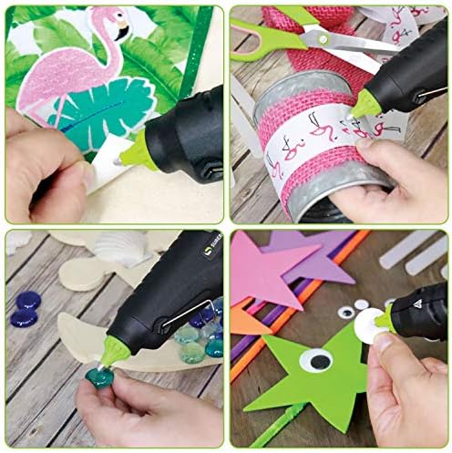 Surebonder Hot Glue Gun Full Size, Dual Temperature 40W Glue Gun for DIY, Craft, & Home Repair, Uses 7/16" Glue Sticks, Black
