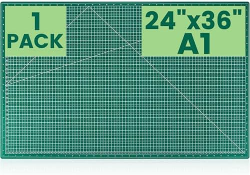 Large Cutting Mat 24"x36", 1 Pack Double-Sided 5-Ply Self Healing Sewing Cutting Mat, Cutting Mats Board for Crafts-Sewing, Fabric, Quilting, Scrapbooking Project