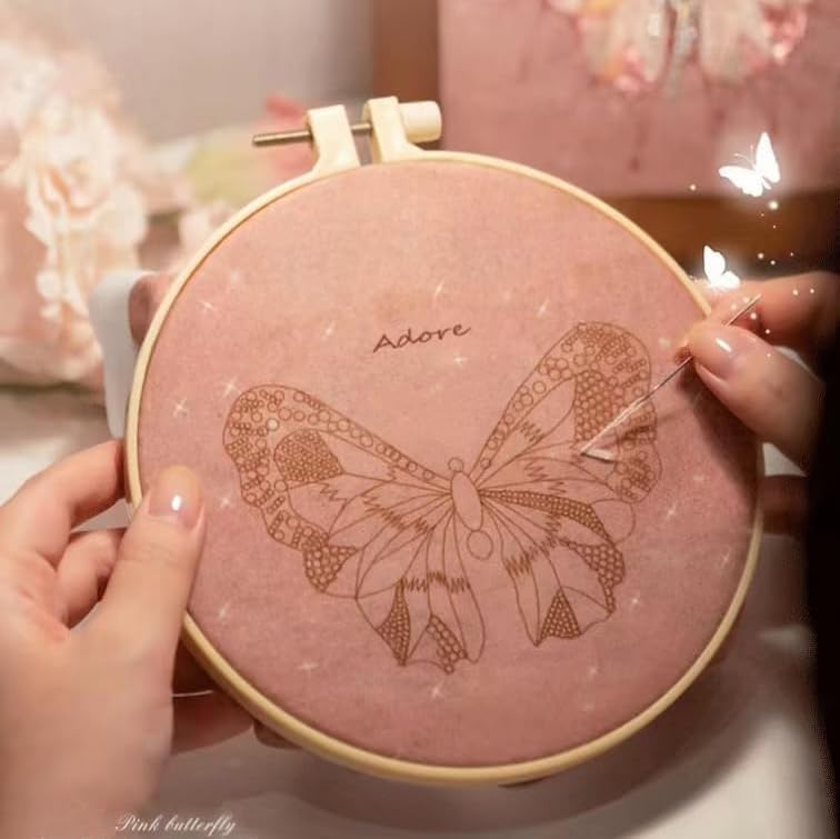 Bead Embroidery Kit for Adults with Instructions Video and Gift Box