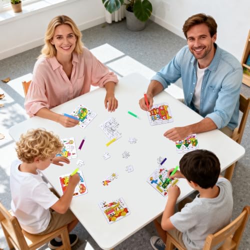 Transportation Puzzle Craft for Kids-Train Party Favors DIY Activities Toys