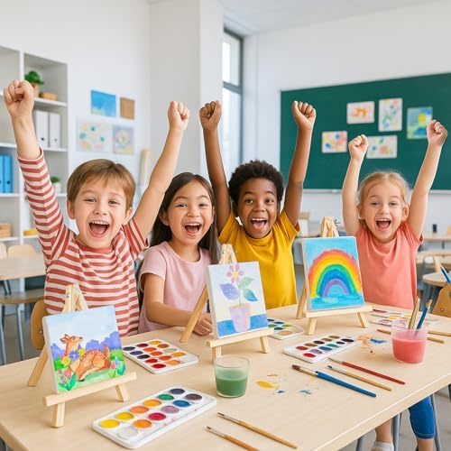 Falling in Art 2 Pack 10 Inch Mini Wooden Display Easels