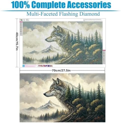Extra Large Diamond Painting Kits for Adults, 5D Diamond Art Kits 28x16 In