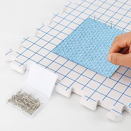 Yrangee Blocking Mats for Knitting & Crochet Project-9 Packs 100 T-Pins