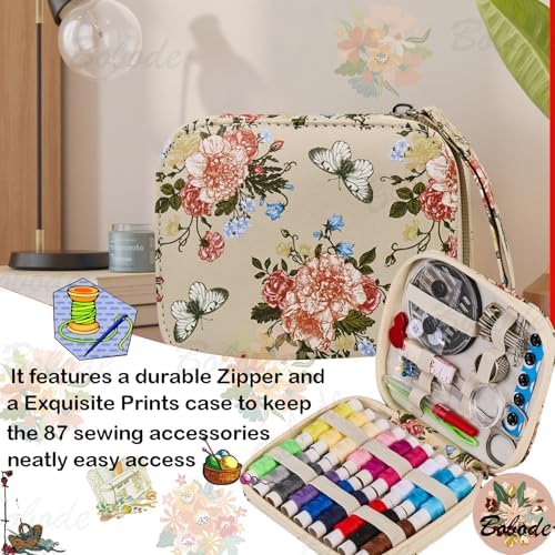 Floral Printing Travel Sewing Kit Cute Sewing Set